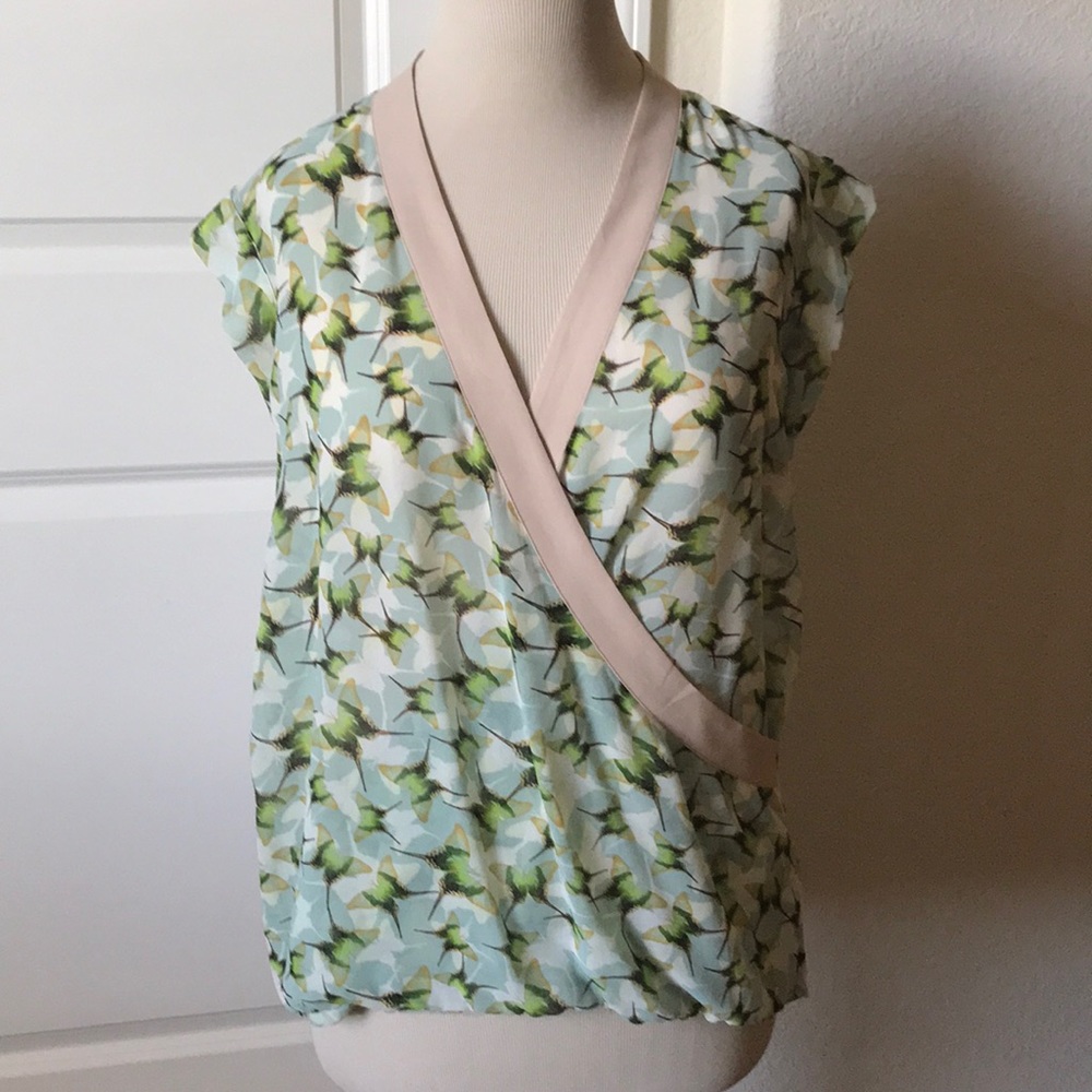 Lovely Cabi Sheer Hi-Lo Top